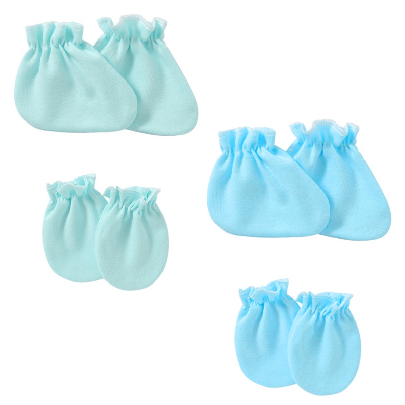 Vớ Cotton Mềm Mại Bảo Vệ Tay Chân Dành Cho Bé 0-12 Tháng Tuổi
