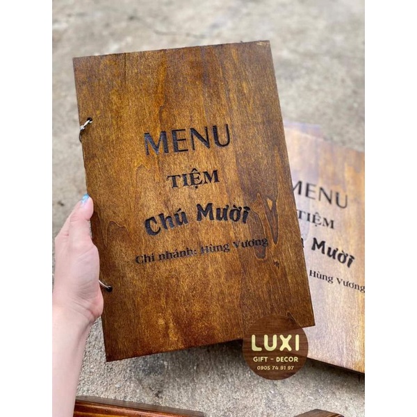 HCM | Menu khoen tròn độc lạ / Menu nhà hàng, quán cà phê LUXI DECOR HCM