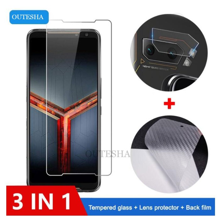 Kính Cường Lực 3 Trong 1 Bảo Vệ Camera Sau Cho Asus Rog Phone 2 9h