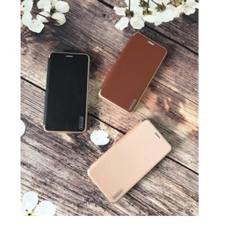 Bao da gập Oppo A3S nam châm nắp hít có khe thẻ