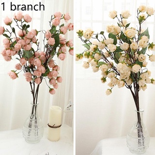Silk Tea Bud Artificial Home Decoration Single Branch Long Pole Tea Bud Bud Silk Cloth Flower Fake Flower