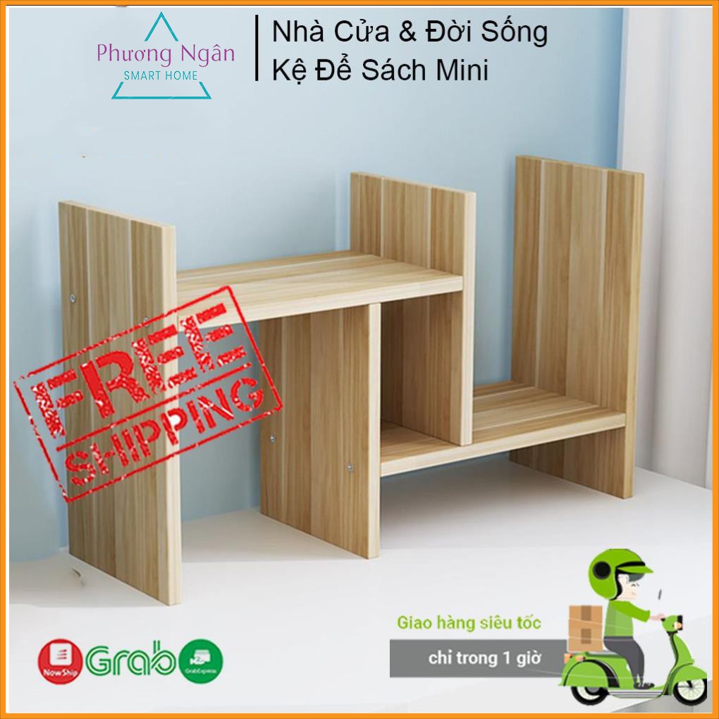 Kệ Sách Mini, Giá Để Sách, Để Tài Liệu Văn Phòng Trên Bàn Làm Việc Bằng Gỗ Ép, Trang Trí Bàn Làm Việ
