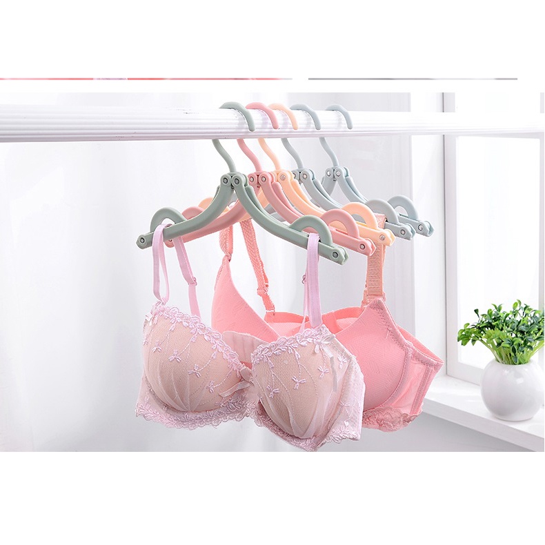 Móc Nhựa Phơi Đồ, Móc Treo Quần Áo Gấp Gọn Đa Năng, Nhỏ Gọn