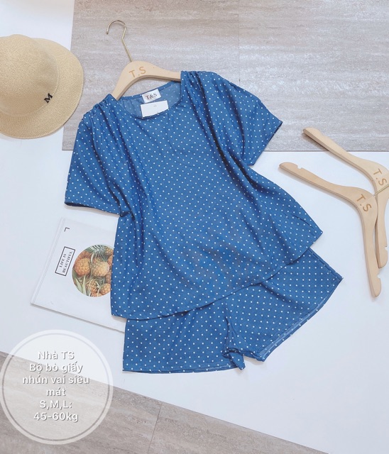 XẢ SỈ BỘ BÒ GIẤY CHẤM BI SIÊU MÁT NỮ NHÚN VAI | BigBuy360 - bigbuy360.vn