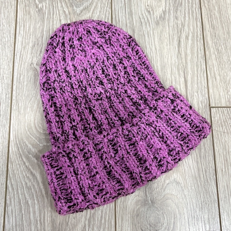 Mũ beanie len nhũ dệt kim