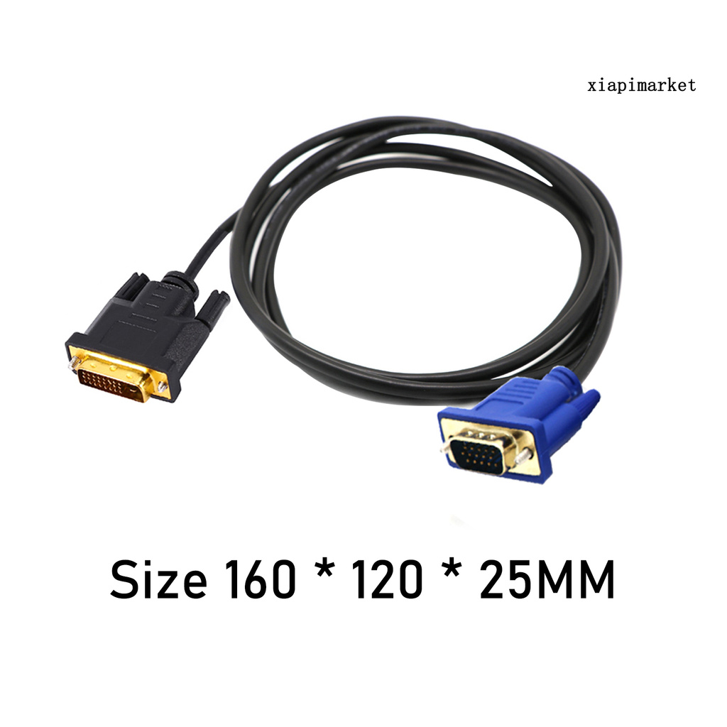 Dây Cáp Chuyển Đổi Ổn Định Phích Cắm Và Cổng Cắm Pvc Dvi (24 + 5 Pin) Sang Vga Cho Video