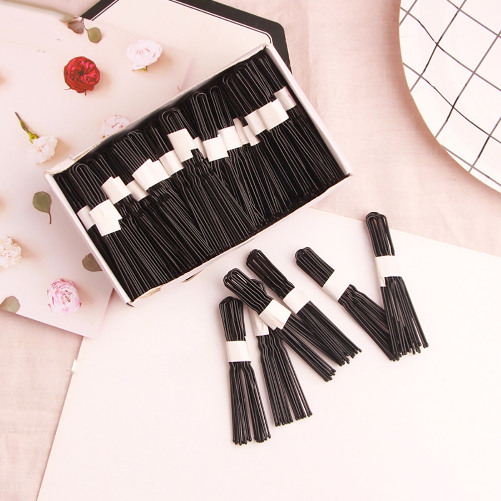 Set 50 Kẹp Tóc Hình Chữ U Tạo Kiểu Tóc Xoăn Dành Cho Salon