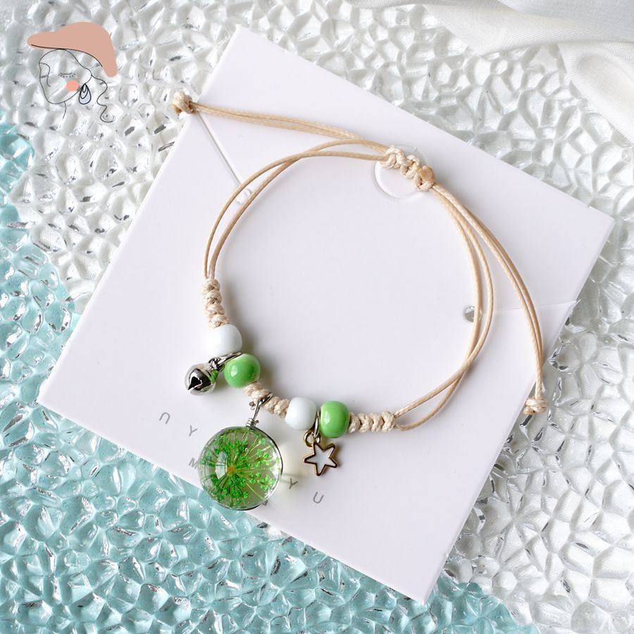 Vòng Tay Chuỗi Hạt Gốm Sứ Thời Trang Hàn Quốc Cho Nữ