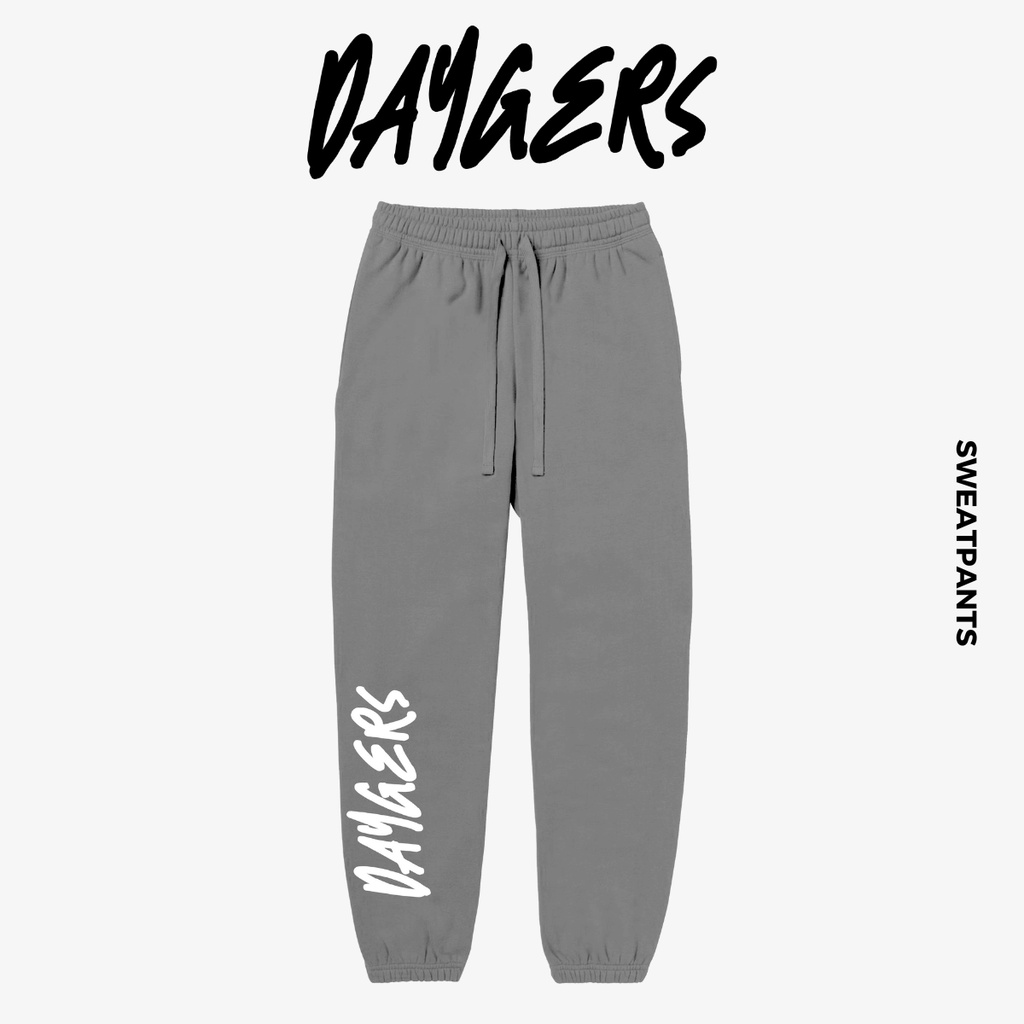 Quần BIG LOGO Sweat pants - Quần unisex dây rút ống bo, nỉ chân cua cao cấp - Local brand Daygers