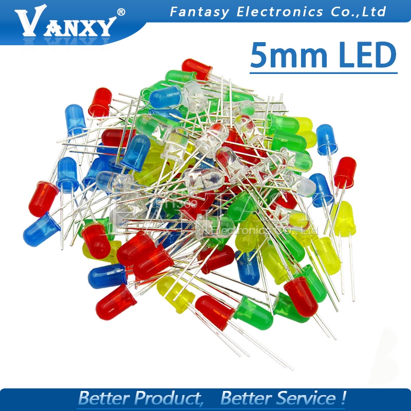 Set 100 Điốt Đèn Led Đầu Tròn 5mm Chuyên Dụng | BigBuy360 - bigbuy360.vn