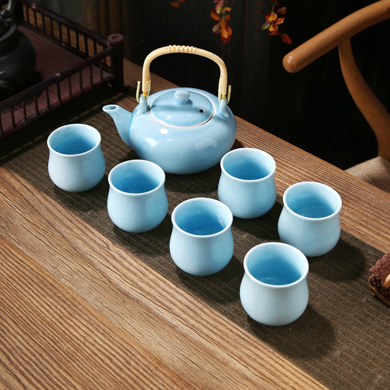 BỘ ẤM CHÉN SỨ PHA TRÀ DUNG TÍCH LỚN KÈM HỘP QUÀ TẶNG ĐẸP MẮT