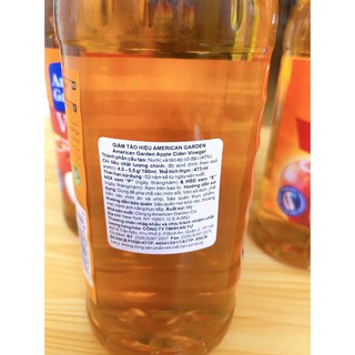 Dấm Táo American Garden 473ml