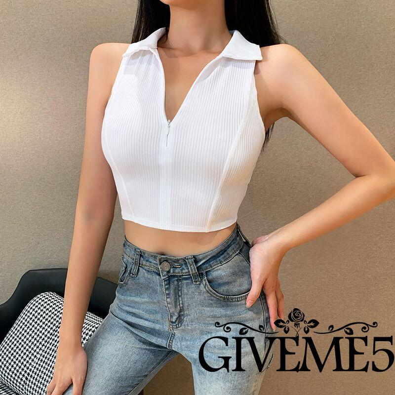 Áo sát nách dáng lửng không tay kiểu dáng quyến rũ dành cho nữ | BigBuy360 - bigbuy360.vn