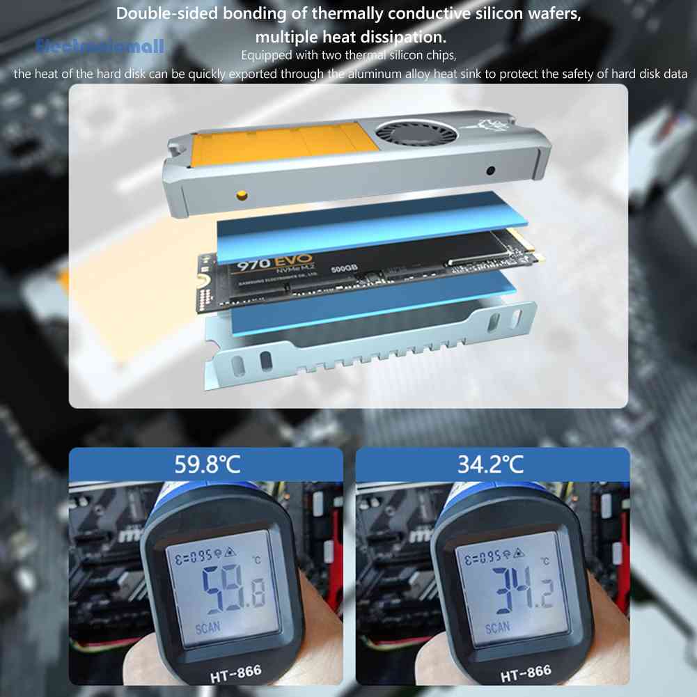 Bộ Tản Nhiệt Ổ Cứng JEYI M.2 SSD NVMe NGFF M2 2280