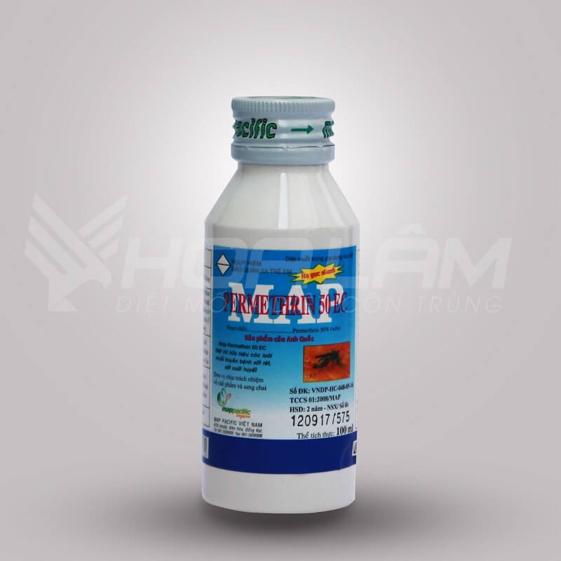 Thuốc diệt muỗi Map Permethrin 50EC (chai 100ml)