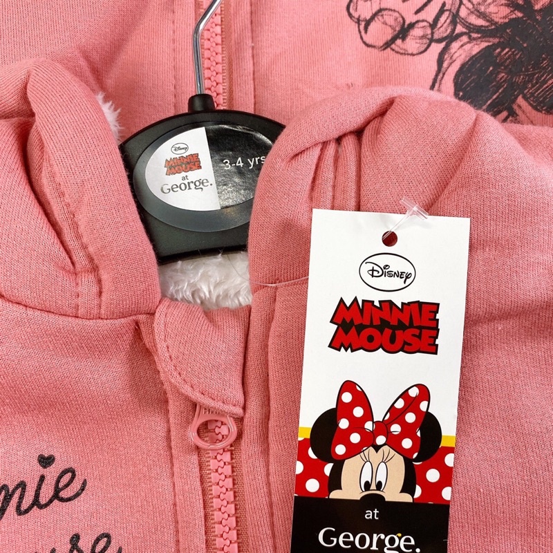 Áo khoác nỉ bé gái lót lông dày ấm xuất dư