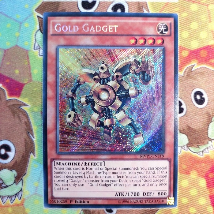 THẺ BÀI YUGIOH Monster Gold Gadget - MVP1-ENS18 - Secret Rare