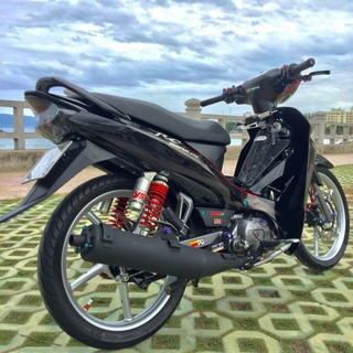 PÔ UMA RACING TẶNG CỔ INOX HÀN NHIỀU KHÚC GẮN XE WAVE- DREAM- SIRIUS-CUP- EXCITER