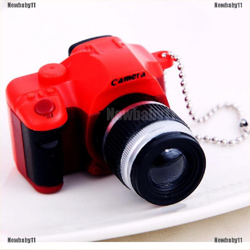 Móc Khóa Hình Máy Ảnh Đồ Chơi Mini Dễ Thương Hiệu Ứng Ánh Sáng Và Âm Thanh
