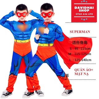 ( CÓ SẴN ) Trang Phục Siêu Nhân Superman Trẻ em hóa trang