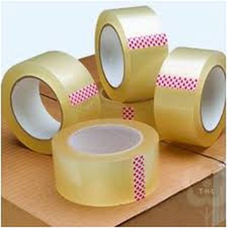 Băng dính vàng bản cuộn 2cm.