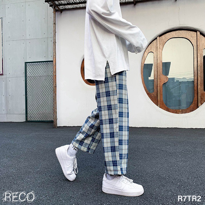 Quần vải nam nữ Hàn Quốc dáng rộng Trousers Loose R7TR2
