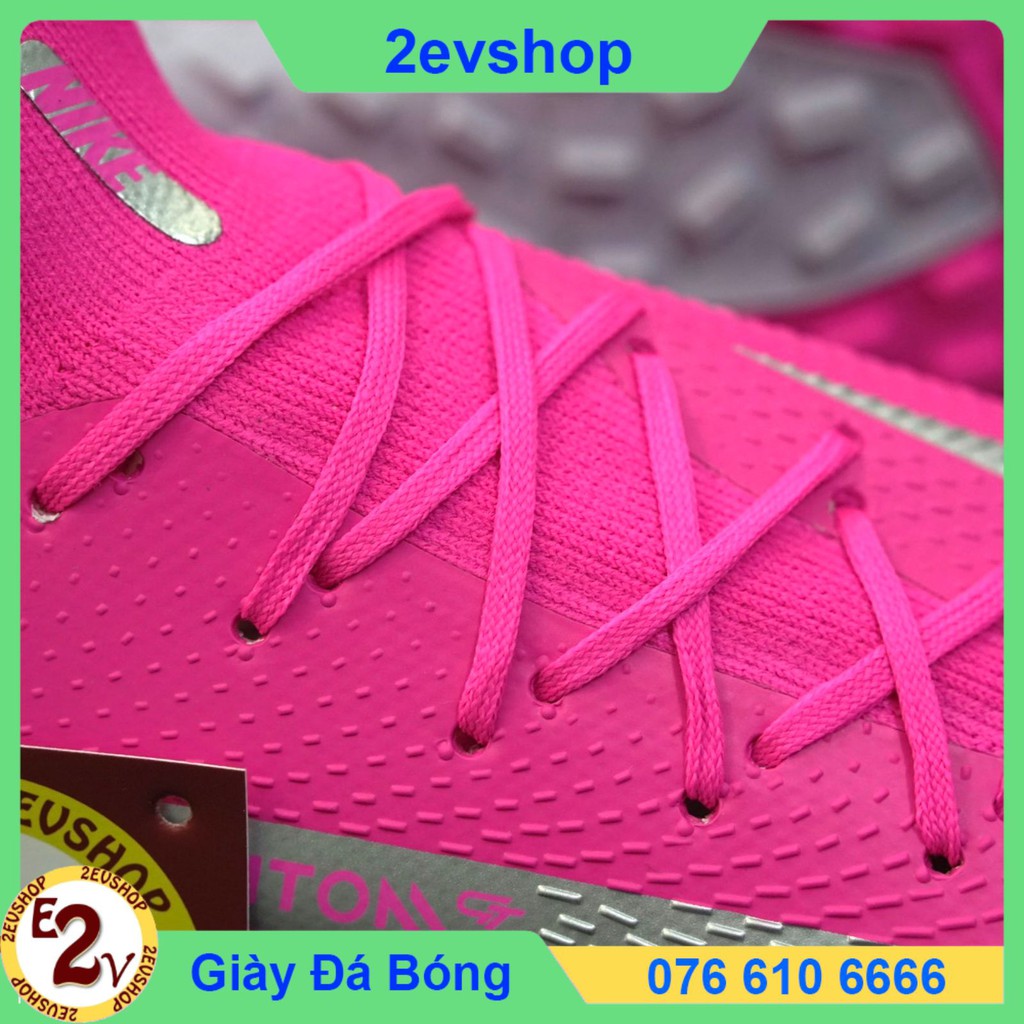 Siêu Phẩm   Giày Đá Bóng 𝗧𝗙 𝗡𝗶𝗸𝗲 𝗣𝗵𝗮𝗻𝘁𝗼𝗺 𝗚𝗧 Hồng Cao Cổ Đã Khâu