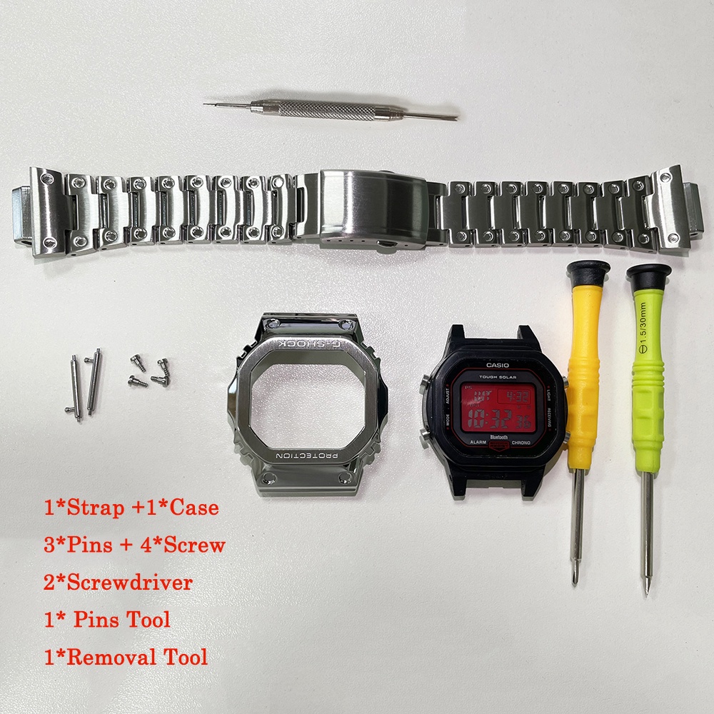 Dây Đeo Bằng Thép Cho Đồng Hồ Casio GM-5600 GM5600-1dr GM5600 Mod