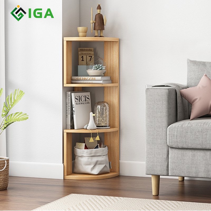 Kệ góc gỗ, kệ đa năng góc tường phong cách hiện đại - GP98