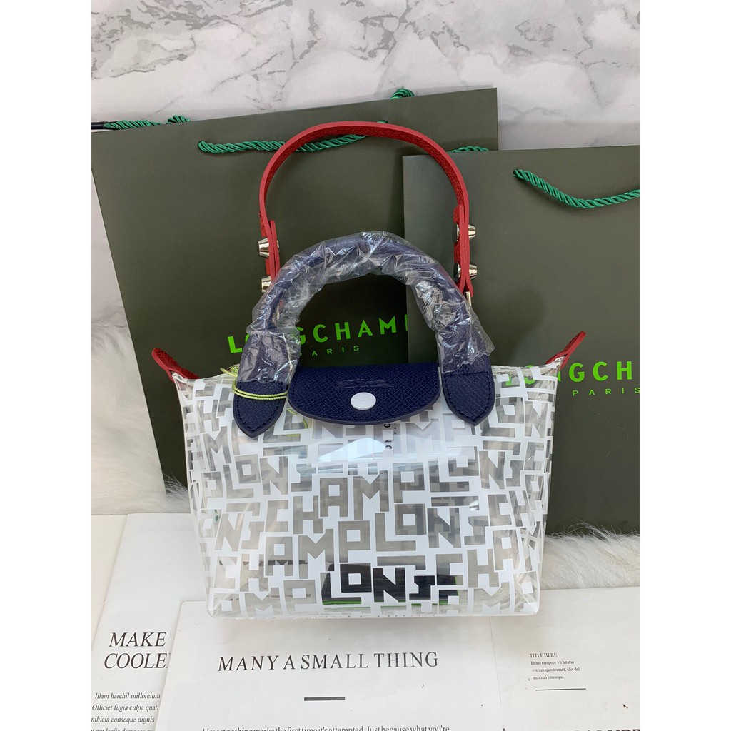 🎉PROMO🎉🍒💯 LONGCHAMP Túi Xách PVC Trong Suốt Phiên Bản Giới Hạn Thời Trang Mới 2020 1512
