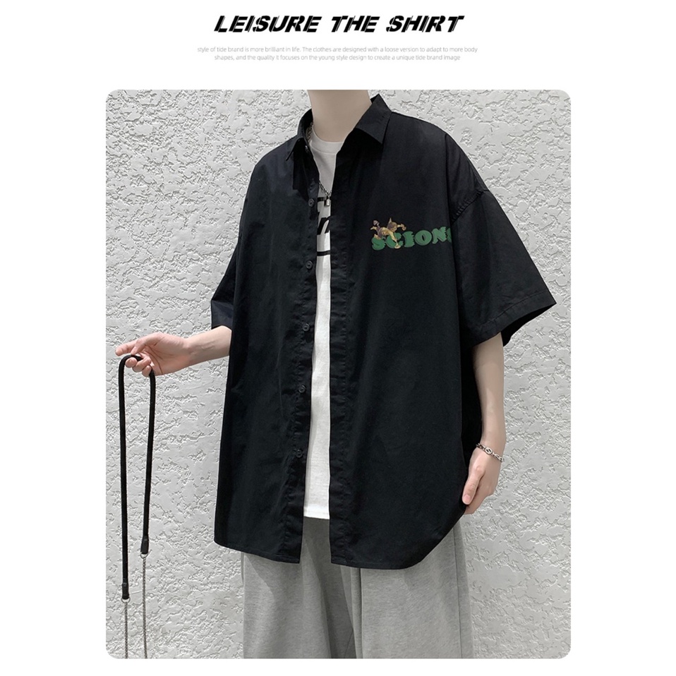 Áo sơ mi tay lỡ unisex from rộng nam nữ , sơ mi nam nữ vải voan lụa mịn mát free size 40kg - 70kg in thiên thần