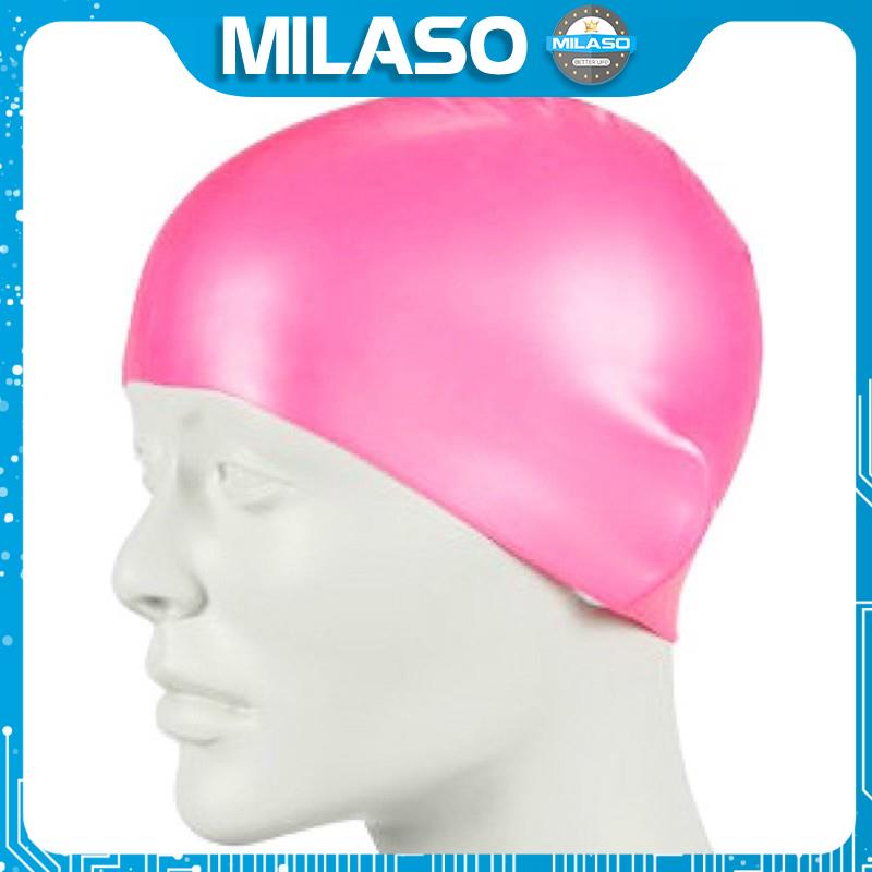 Mũ bơi silicon MILASO Zoto unisex trùm kín đầu chống nước cho người lớn bơi lội an toàn SS-001159