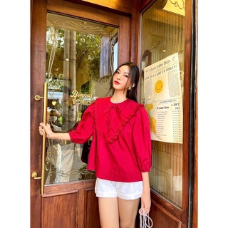 SET ÁO CỔ SEN BÈO TO + QUẦN SHORT