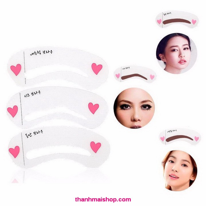 Bộ 3 khung kẻ lông mày MT010 Mini Brow Class