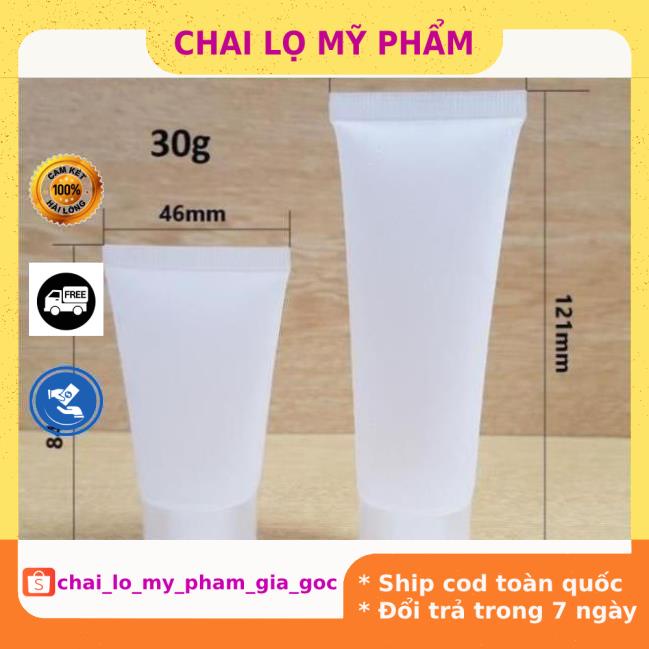 Tuýp Chiết Mỹ Phẩm ❤ GIÁ TỐT NHẤT ❤ Tuýp nhựa (tube) chiết mỹ phẩm 30ML chiết mỹ phẩm , phụ kiện du lịch