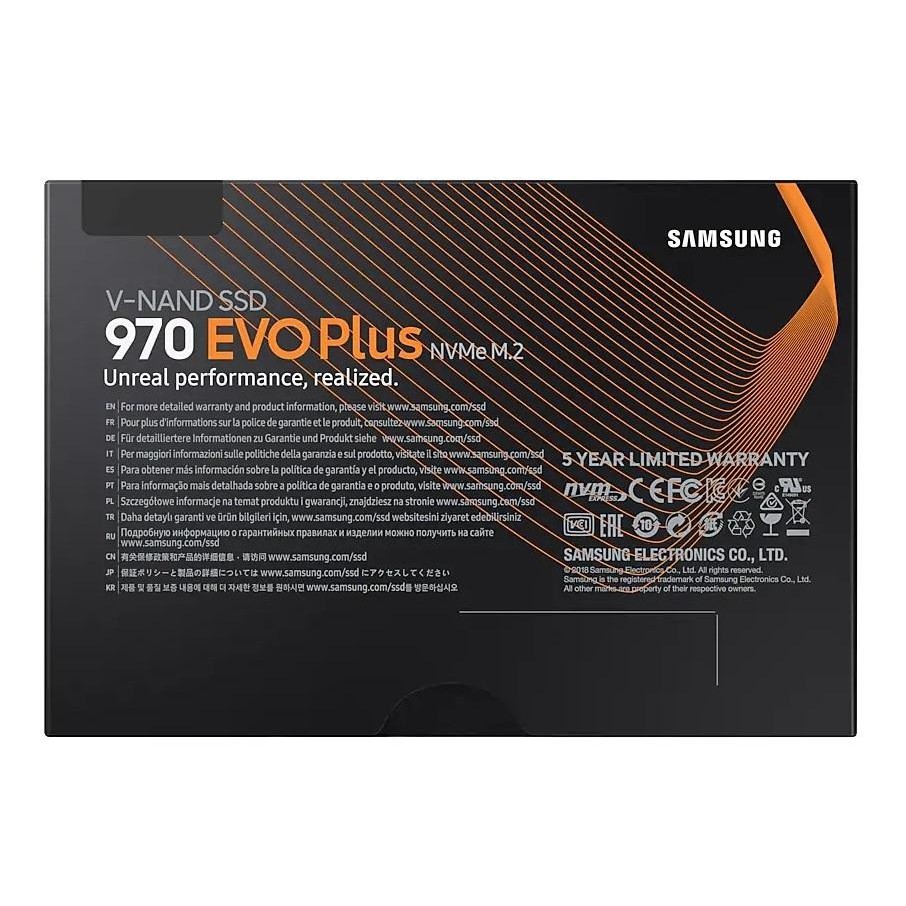 Ổ cứng SSD Samsung 970 EVO Plus PCIe NVMe M.2 2280 500GB (Đen)