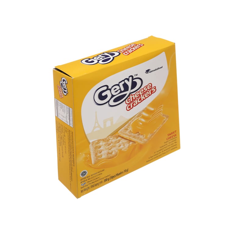 ( Tp. HCM) Bánh quy phô mai Gery cheese crackers 300 gr ( 30 bánh)