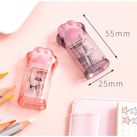 Đồ Chuốt Bút Chì Hình Bàn Chân Mèo Hoạt Hình Đa Năng Dành Cho Trẻ Em