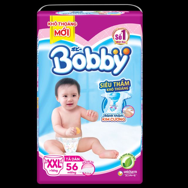 Tã dán Bobby XXL 56 miếng