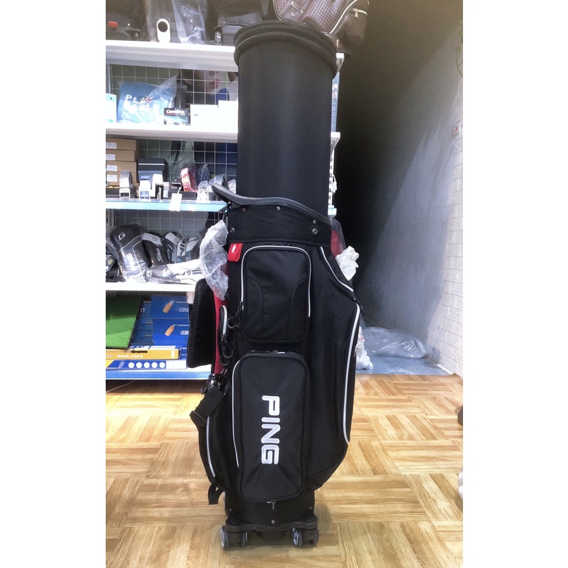 Túi Gậy Ping Nắp Cứng Siêu Nhẹ, Có Bánh Xe Kèm Khóa Số Di Chuyển M áy Bay An Toàn