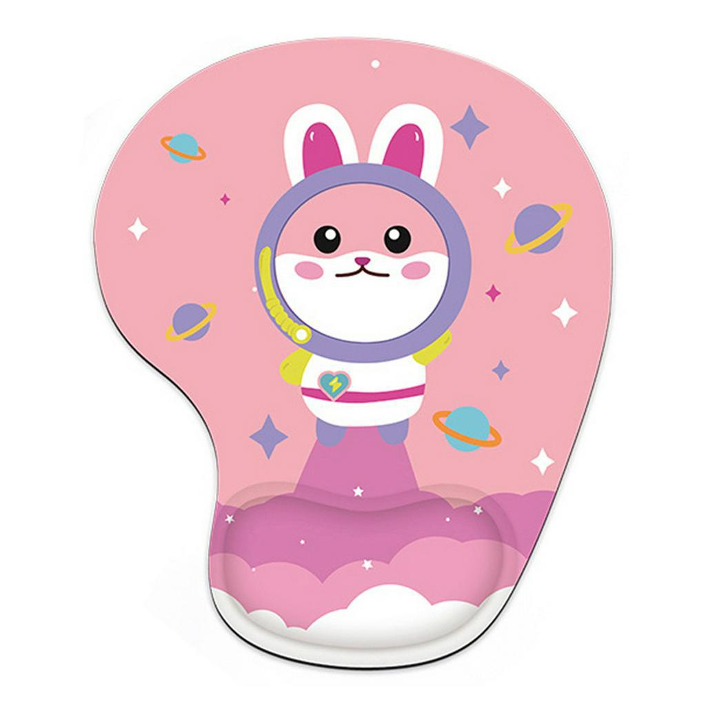 Bàn Di Chuột Thiết Kế Màu Pastel Hoạt Hình Dễ Thương Cho Nữ Đệm Tay Siêu Êm Chống Chai Mỏi Cổ Tay - Mouse Pad