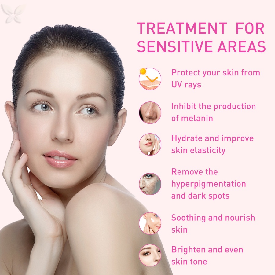 Jmmz Kem Làm Trắng Da Dưới Mắt Cá Chân / Đầu Gối / Vùng Kín Dưỡng Ẩm Làm Sáng Da