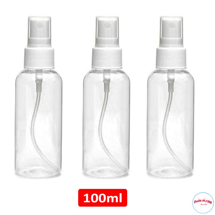 Set 3 Bình Chiết Mỹ Phẩm, Dung Dịch dạng xịt 100ml