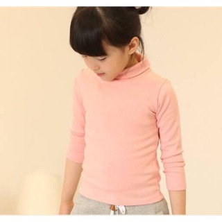 Combo 2 áo cổ lọ bé gái