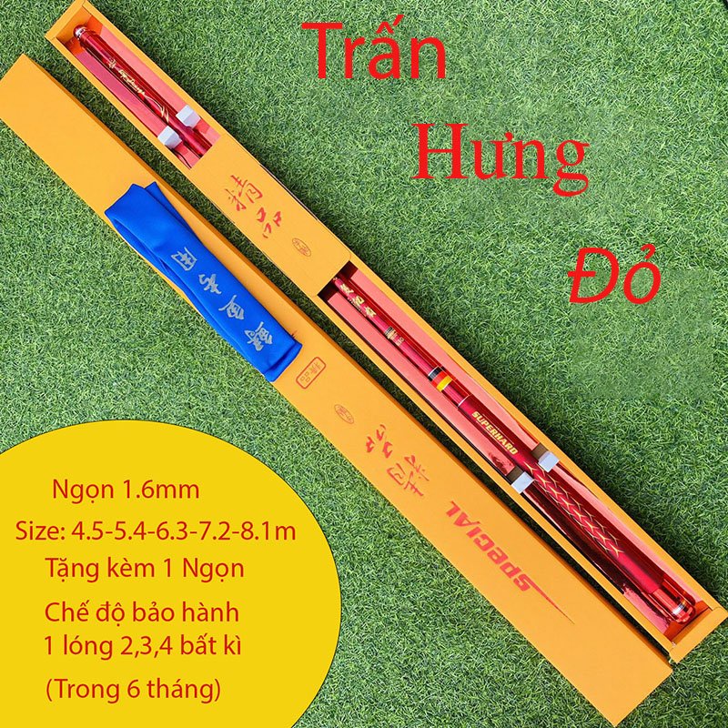 [CHÍNH HÃNG GUIED] Cần Câu Tay Trấn Hưng Đỏ 12H 19i Chính Hãng Cần Câu Đài Carbon Cao Cấp 36T Có Bảo Hành