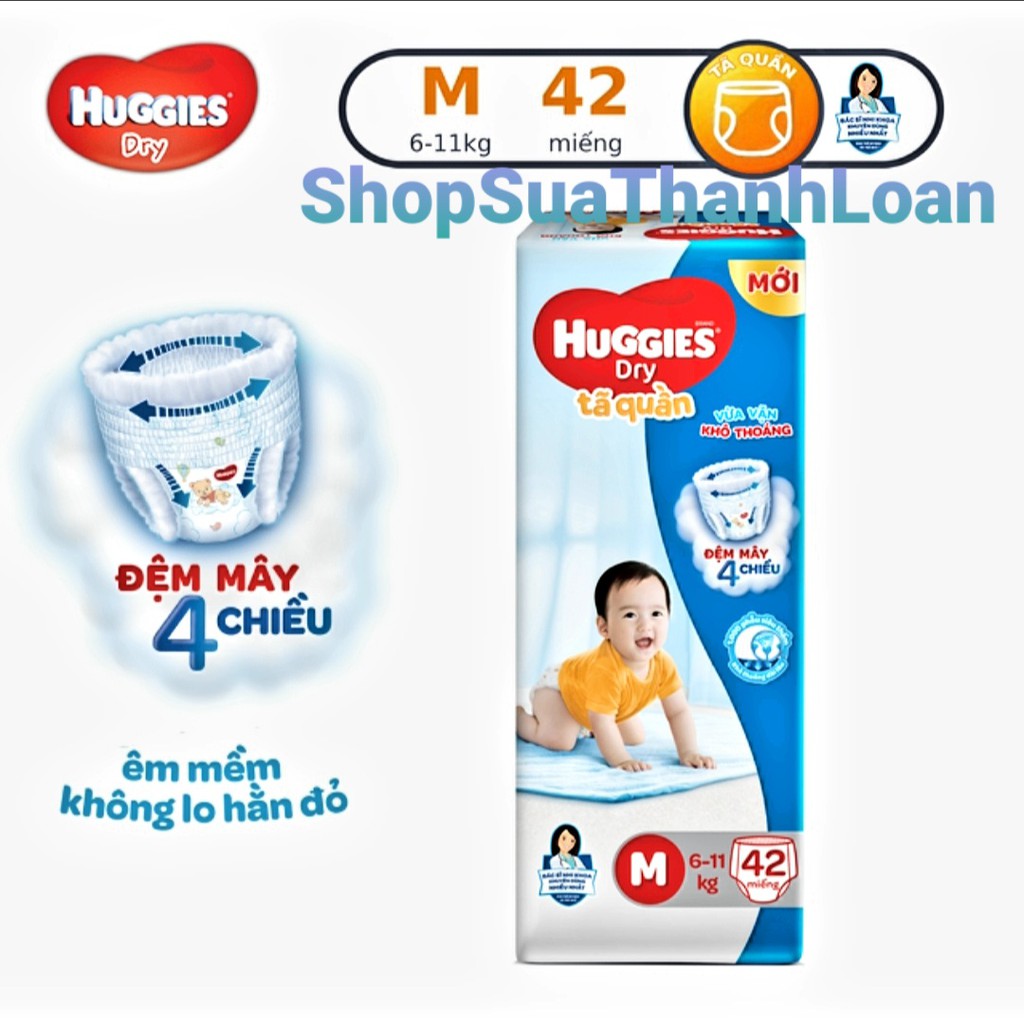 Tã quần Huggies Dry Pants Jumbo M42