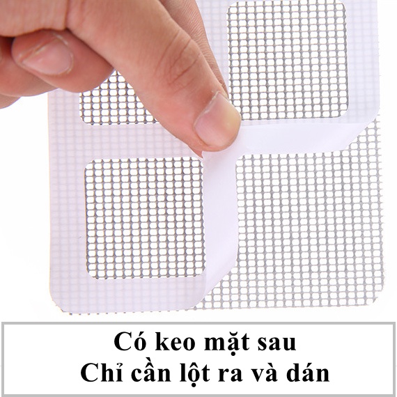 Set 3 Miếng Lưới Chống Muỗi Dán Vá Lỗ Hở Siêu Tiện Dụng