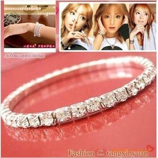 Vòng Tay Co Giãn Đính Đá Lấp Lánh Phong Cách Âu Mỹ Thời Trang