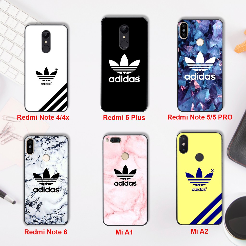 Ốp XIAOMI in hình ADIDAS cho máy XIAOMI Redmi Noten 4/4x-Redmi 5 Plus-Mi Note 5/5 Pro/6-Mi A1/A2