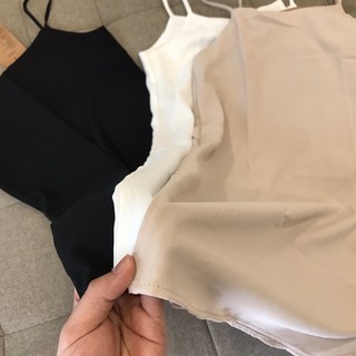 Váy hai dây🌸 Đầm Suông Chất Đũi Lụa Trơn Nữ Basic